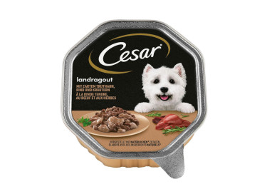 Pâtée pour chien Cesar ragout en sauce