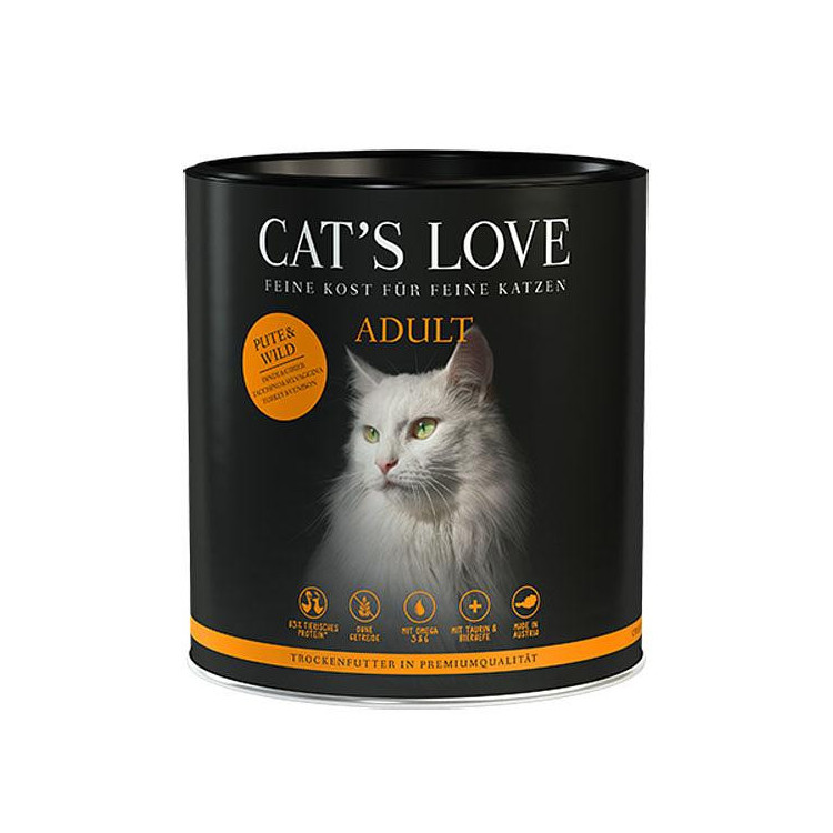 Cat's love croquettes pour chat dinde et gibier