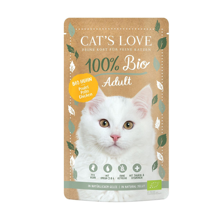 Cat's Love pour chat poulet bio