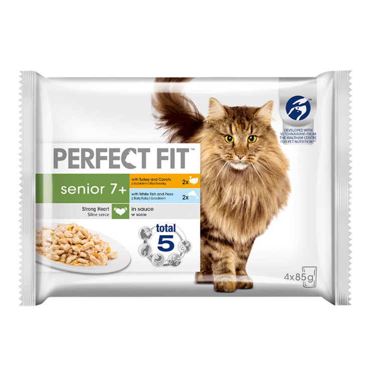 Perfect Fit pour chat senior dinde et poisson