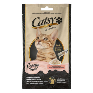 Catsy  crème snack pour chat thon et saumon