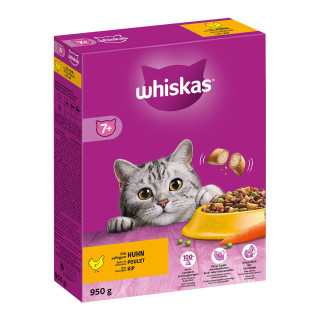 Whiskas croquettes pour chat senior au poulet