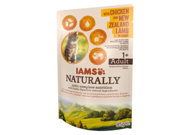 Nourriture humide pour chat Iams Naturally poulet et agneau