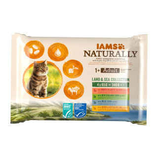Nourriture humide pour chat  Iams Naturally mix