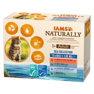 Nourriture humide pour chat  Iams Naturally mix