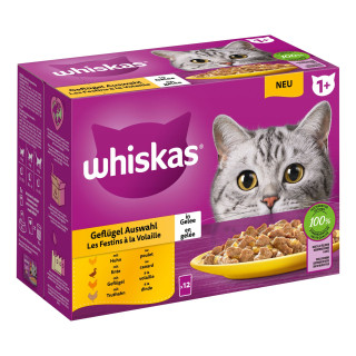 Whiskas 1+ Sélection de volaille en gelée