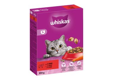 Whiskas croquettes pour chat  au boeuf