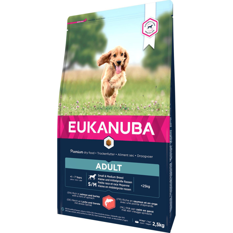 Eukanuba croquettes pour chien au saumon