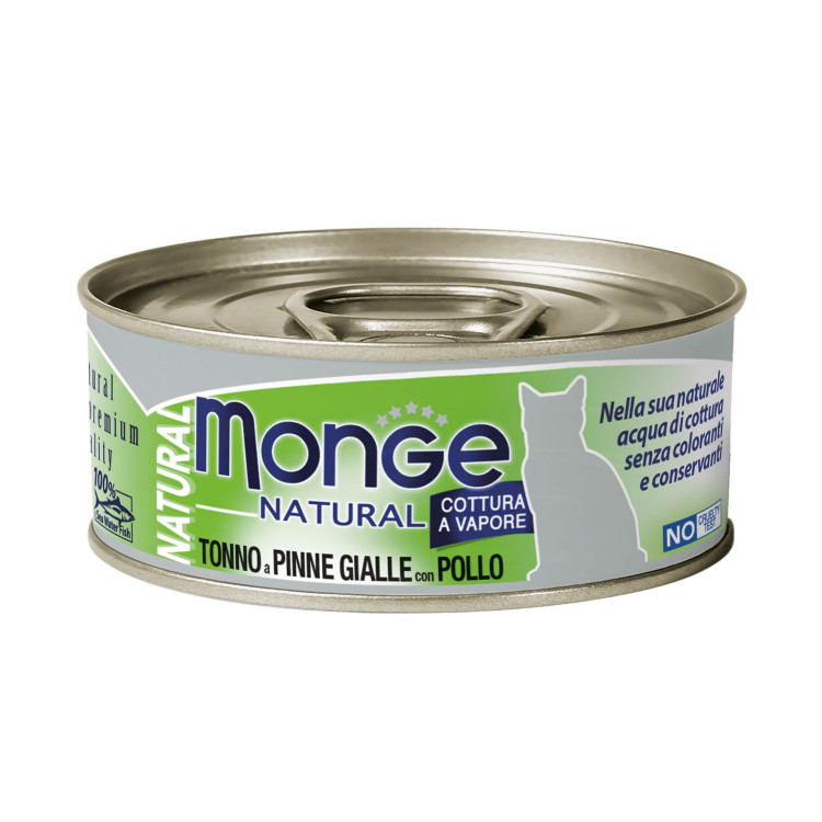 Monge Natural chat thon et poulet