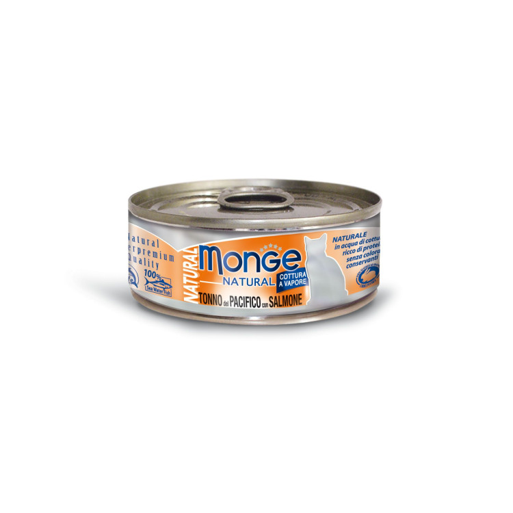 Monge Natural chat au saumon et thon