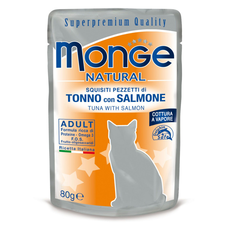 Monge Natural pour chat au thon et saumon