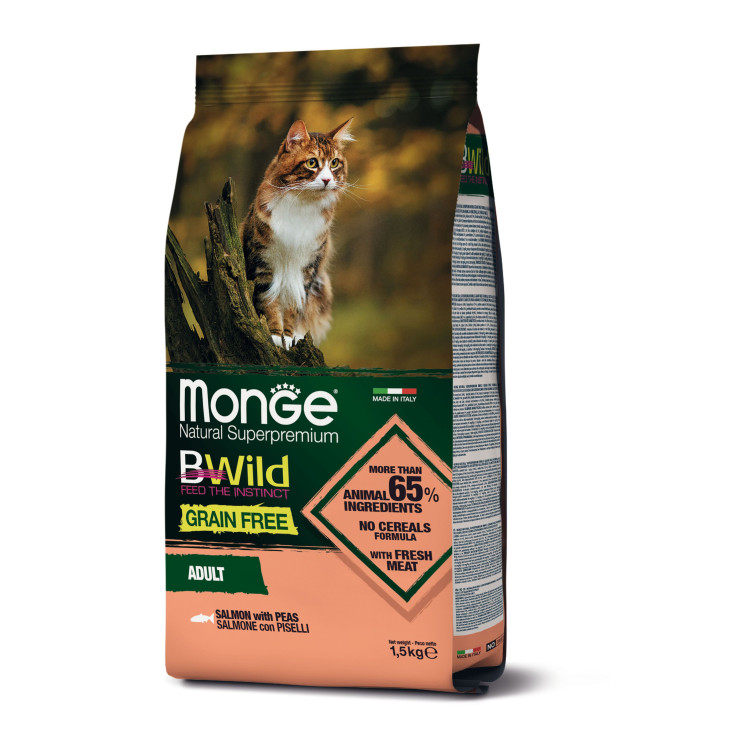 Monge Bwild pour chat au saumon