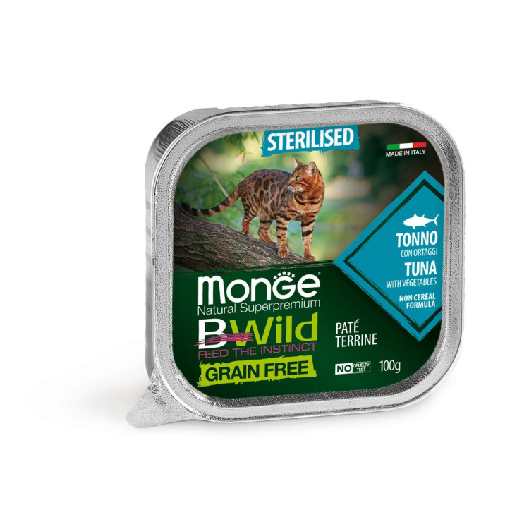 Monge BWild pour chat stérilisé au thon