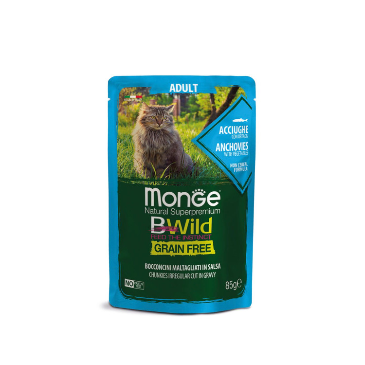 Monge BWild pour chat aux anchois