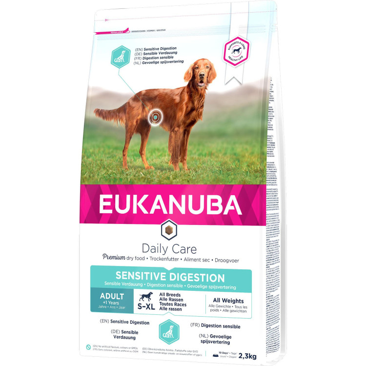 Eukanuba croquettes pour chien sensitive digestion au poulet