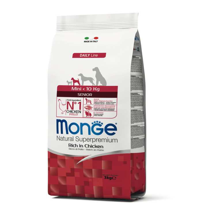 Monge Daily Line pour chien senior mini au poulet