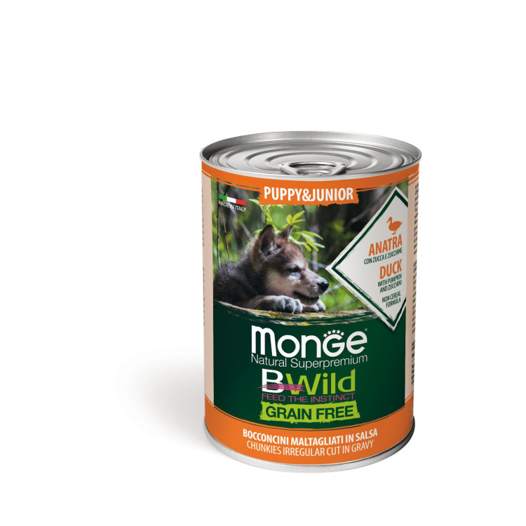 Monge BWild pâté pour chiot au canard