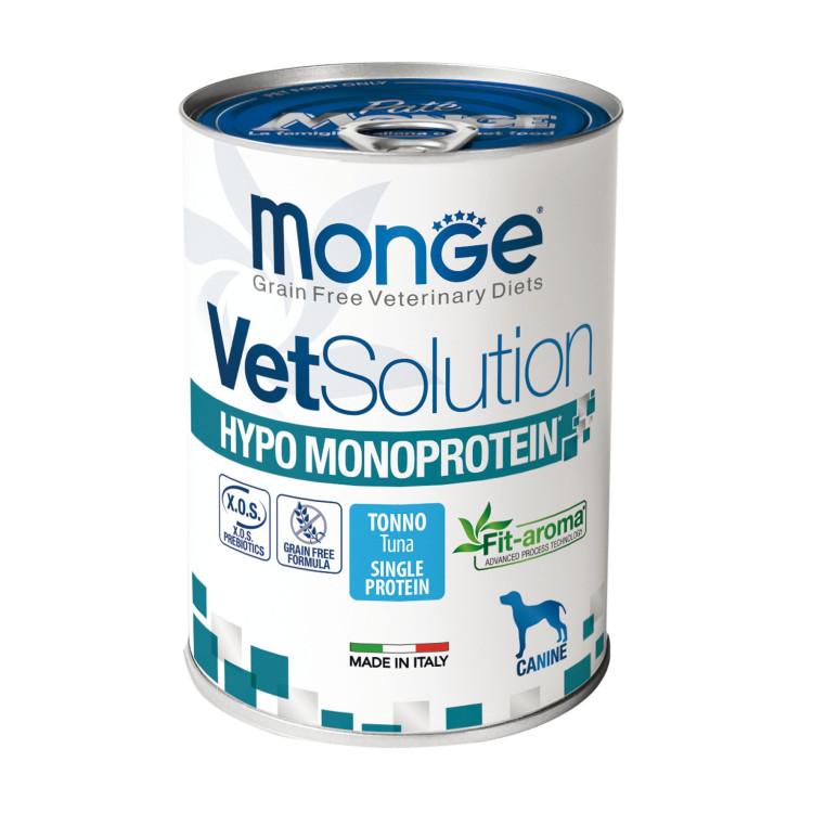 Monge VetSolution hypo monoprotéine pour chien au thon