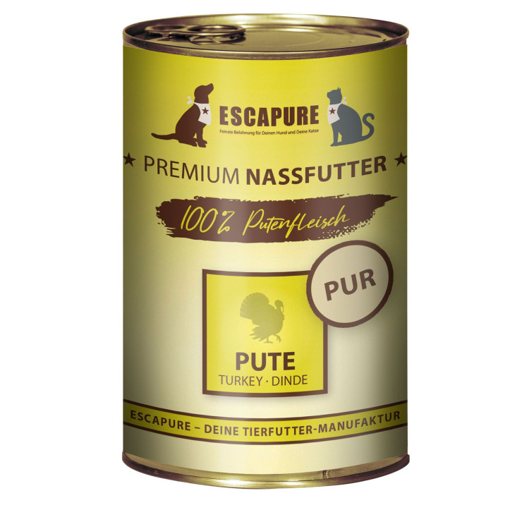 Escapure dinde pure pour chien et chat