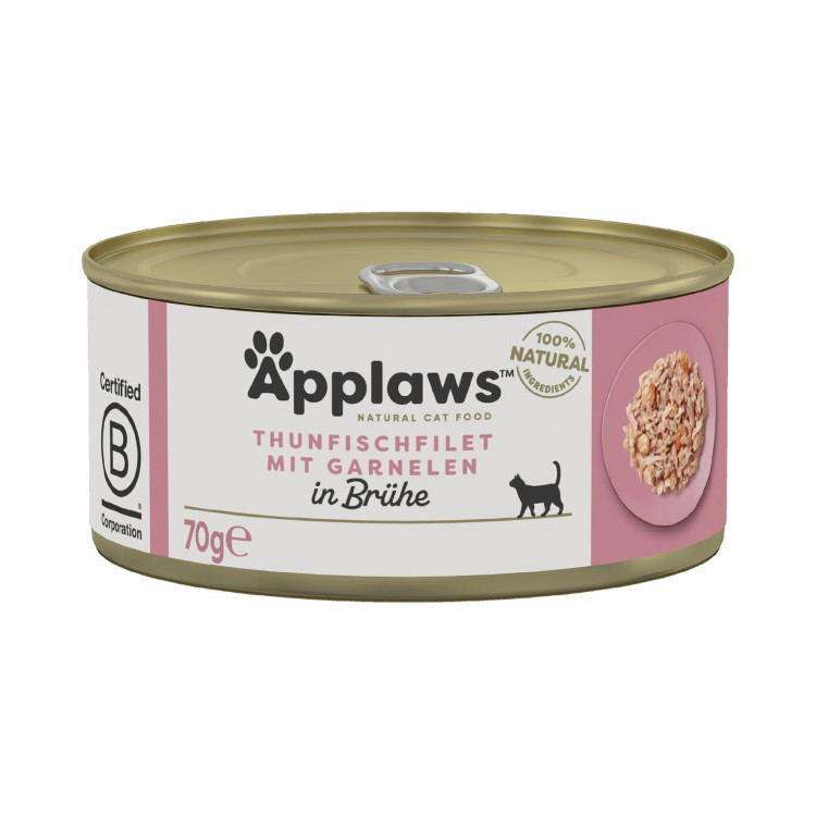 Applaws boite pour chat thon et crevette