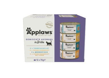 Applaws boite pour chat deluxe poisson multipack