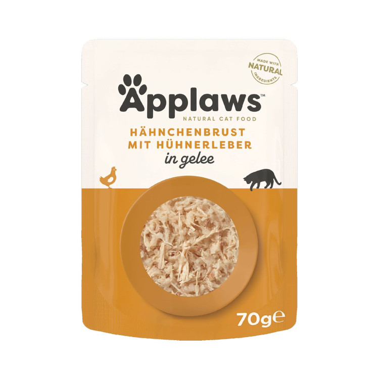 Applaws pour chat sachet poulet et foie