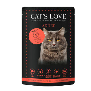 Cat's Love boeuf pure nourriture premium chat