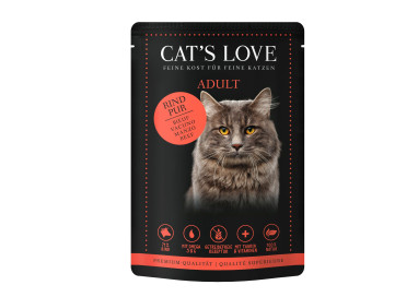 Cat's Love boeuf pure nourriture premium chat