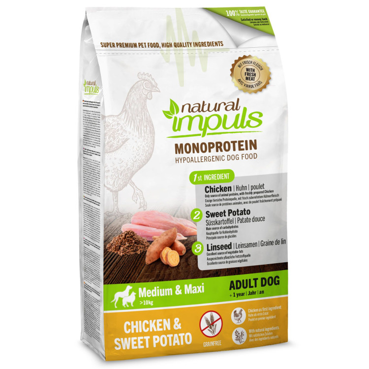 Natural Impuls Adult Poulet avec patates douce